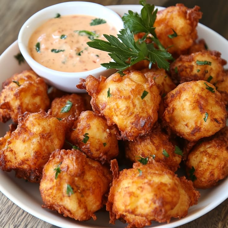 Chef 242 menu — fritters with dipping sauce